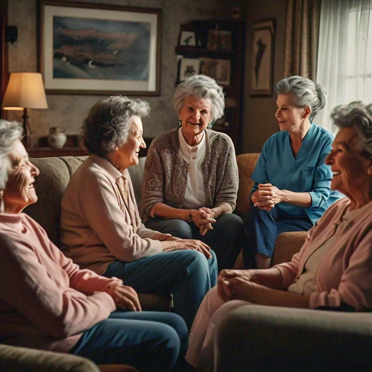 a_group_of_women_in_their_early_sixties_having_a_friendly_chat_at_home_with_a_caregiver